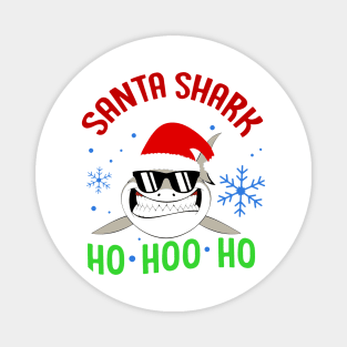 Santa Shark Ho Ho Ho Magnet